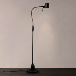 Serious Readers High Definition Floor Lamp, Black / Antique Brass